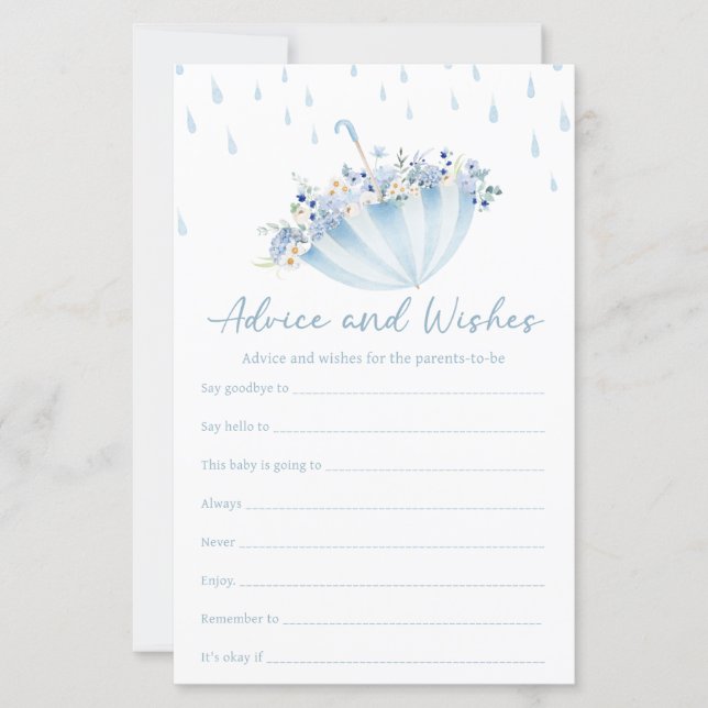 April Bring May Flowers Shower Advice & Wish Game (Voorkant)