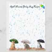April Buien en Katten Briefpapier (Achterkant)