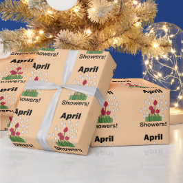 April Buien Madeliefje Bloem Bloemig Cadeaupapier