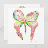 April Butterfly Birth Announement Aankondiging (Voorkant / Achterkant)