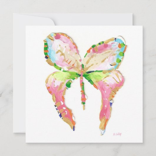 April Butterfly Birth Announement Aankondiging (Voorkant)