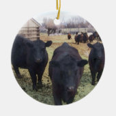 April Cattle Keramisch Ornament (Voorkant)