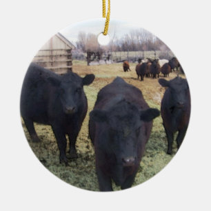 April Cattle Keramisch Ornament