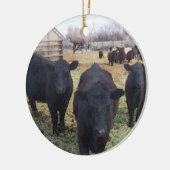 April Cattle Keramisch Ornament (Links)