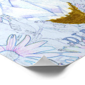 April Daisy en Diamond Birthday Poster (Hoek)