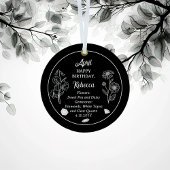 April Daisy en SweetPea Verjaardag Keepsake Metalen Ornament