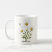 April Daisy Flowers Koffiemok (Links)