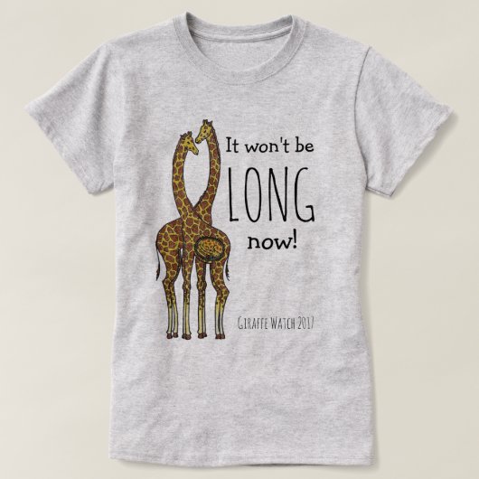 April de Zwangere Giraffe T-shirt (Design voorkant)