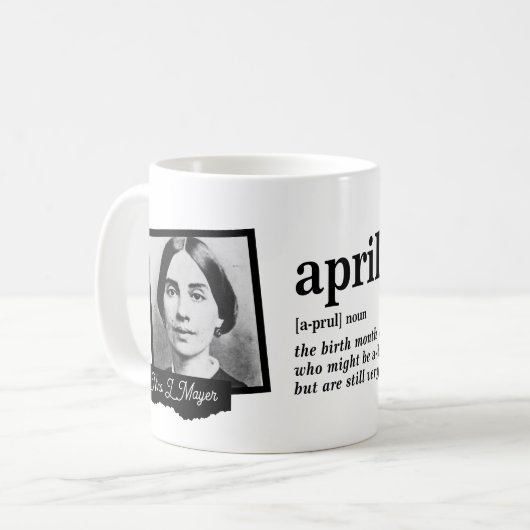 April Definitie Koffiemok (Voorkant links)
