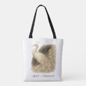 April - Diamond Peacock Tote Bag (Achterkant)