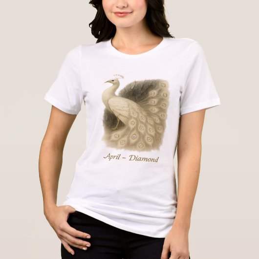 April - Diamond Peacock Tri-Blend Shirt (Voorkant)
