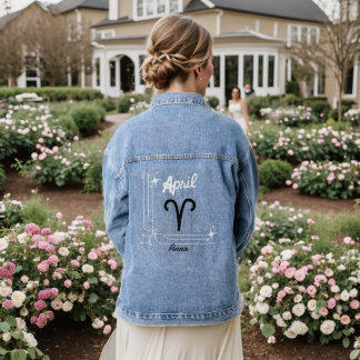 April dierenriem teken Custom Vrouwen Denim Jacket