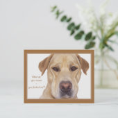 April doms day grappige Labrador Briefkaart (Staand voorkant)
