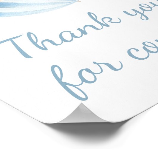 April Douche Breng May Flower Bedankt voor uw koms Poster (Hoek)