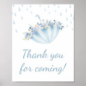 April Douche Breng May Flower Bedankt voor uw koms Poster (Voorkant)