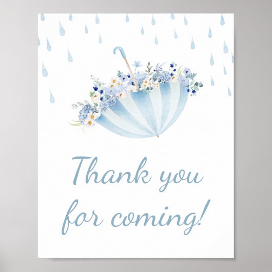 April Douche Breng May Flower Bedankt voor uw koms Poster (Voorkant)