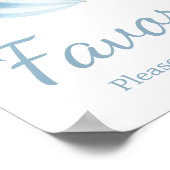 April Douche Breng Mei Bloemen Baby shower Favorie Poster (Hoek)