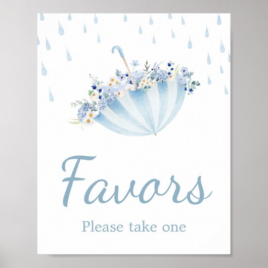 April Douche Breng Mei Bloemen Baby shower Favorie Poster (Voorkant)