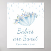 April Douche Breng Mei Bloemen Baby's Zijn Zoet Poster (Voorkant)