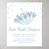 April Douche Breng Mei Bloemen Late Night Luiers Poster (Voorkant)