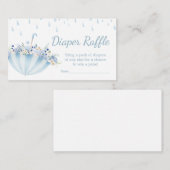 April Douche Breng Mei Bloemen Luier Raffle Informatiekaartje (Voorkant / Achterkant)