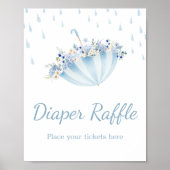 April Douche Breng Mei Bloemen Luier Raffle Poster (Voorkant)