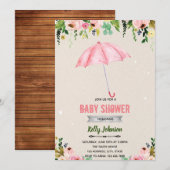 April douche mei thema uitnodiging (Voorkant / Achterkant)