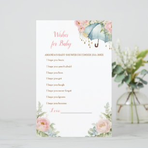 April Douche Paraplu Wensen voor Baby