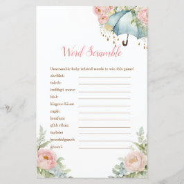 April Douche Paraplu Word Scramble Games