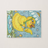 APRIL DOUCHES BABY CHICK, LENTE PAASPUZZEL LEGPUZZEL (Horizontaal)