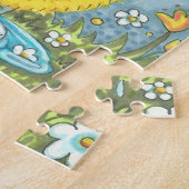 APRIL DOUCHES BABY CHICK, LENTE PAASPUZZEL LEGPUZZEL (Zijkant)