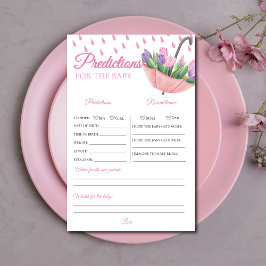 April douches Baby shower voorspellingen spel