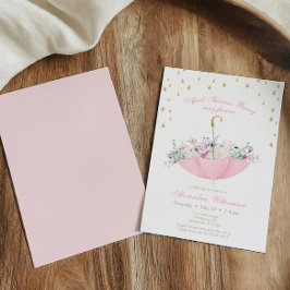 April Douches brengen veel bloemen Paraplu Baby Kaart