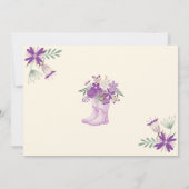 April Douches Bring May Flowers Baby shower Bedankkaart (Achterkant)