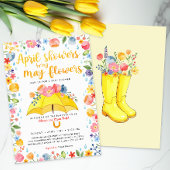 April Douches Bring May Flowers Baby shower Kaart