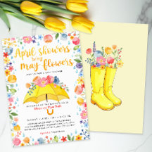 April Douches Bring May Flowers Baby shower