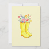 April Douches Bring May Flowers Baby shower Kaart (Achterkant)