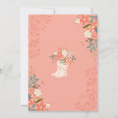 April Douches Bring May Flowers Spring Baby shower Kaart (Achterkant)