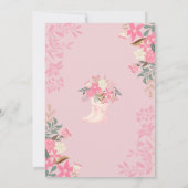 April Douches Bring May Flowers Spring Baby shower Kaart (Achterkant)