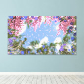 April Douches Canvas Print (Insitu (Houten vloer))