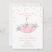 April Douches kunnen paraplu bloemenpracht Baby sh Kaart (Voorkant)