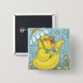 APRIL DOUCHES LENTE CHICK, PASEN BUTTON Plein (Voorkant /achterkant)