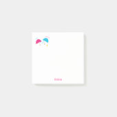 April Douches Regenachtige Dag Paraplu's met Naam Post-it® Notes (Voorkant)