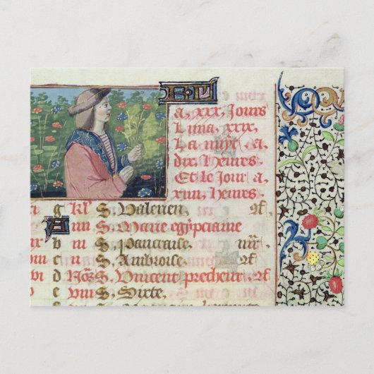 April: Drijvende bloemen Briefkaart (Voorkant)
