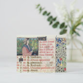 April: Drijvende bloemen Briefkaart (Staand voorkant)