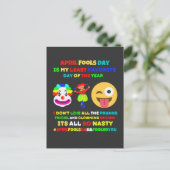 April dwaze dag is mijn minst favoriete dag briefkaart (Staand voorkant)