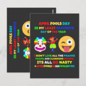 April dwaze dag is mijn minst favoriete dag briefkaart (Voorkant / Achterkant)