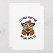 April dwazedendag kleine meneer april dwaasjes feestdagenkaart (Voorkant / Achterkant)