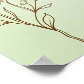 April Eenvoudige Vreugde Bloemendruk Poster (Hoek)