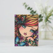 April Fairy Briefkaart (Staand voorkant)